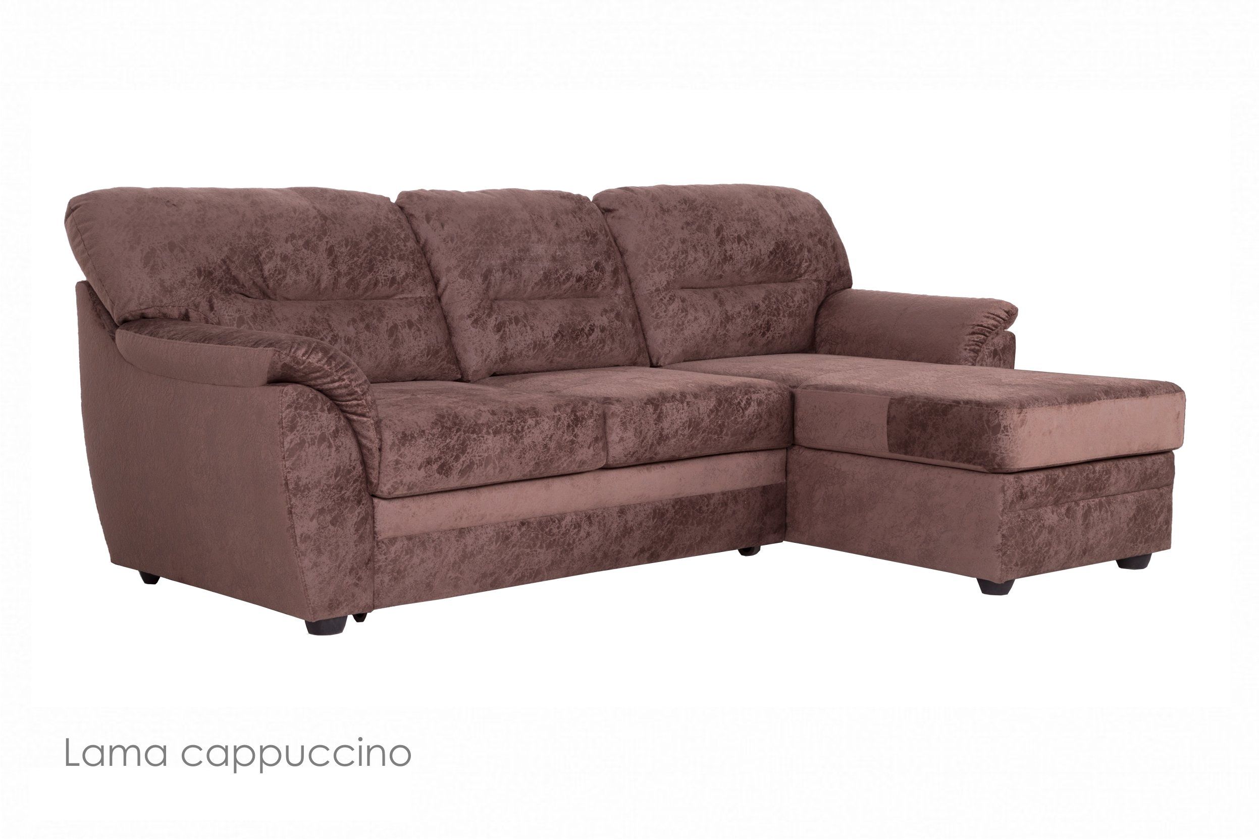 Угловой диван Атлантик с канапе Lama Cappuccino